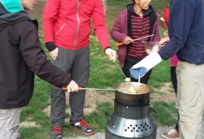 Bild für "Milchkannen-Fondue vom Feuer"